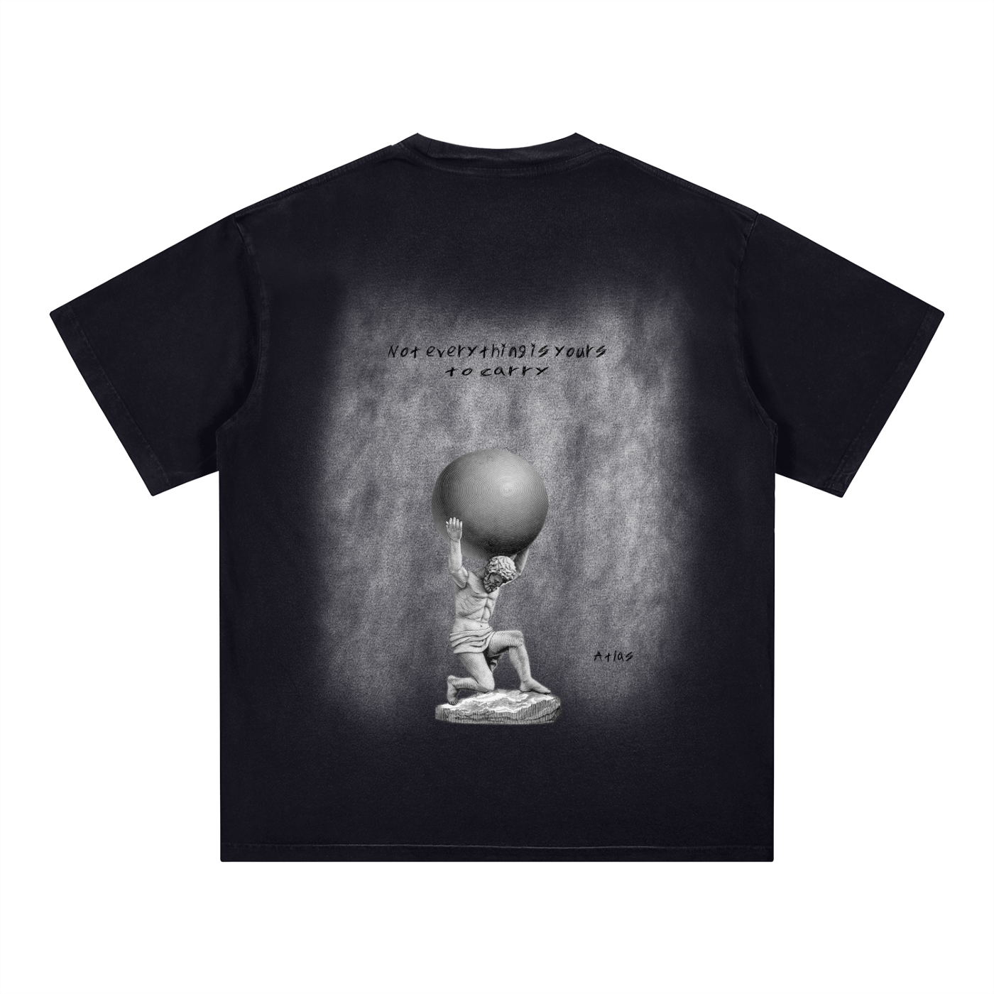 Square Patch Monkey Washed T-Shirt