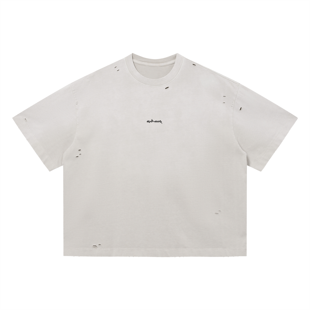 YOU'RE NOT ALONE! Distressed Boxy Oversized T-Shirt