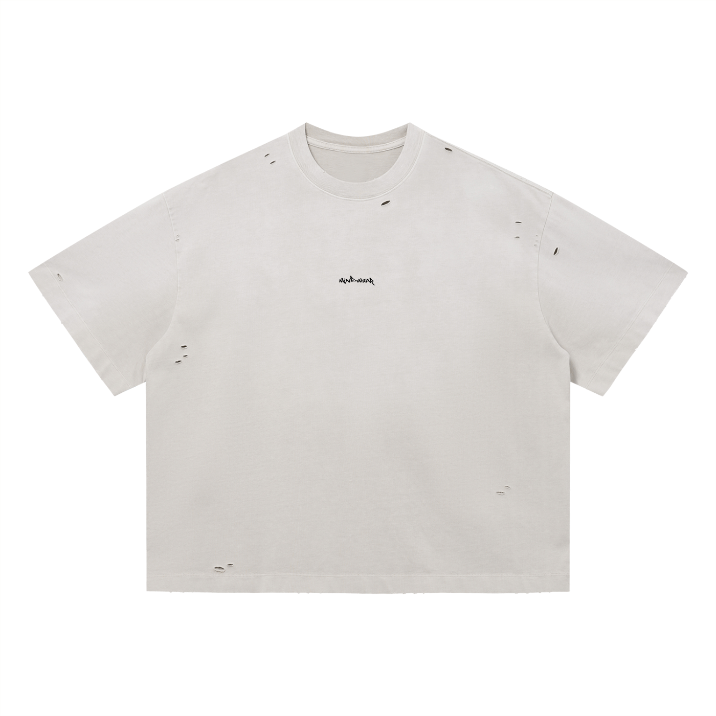 YOU'RE NOT ALONE! Distressed Boxy Oversized T-Shirt
